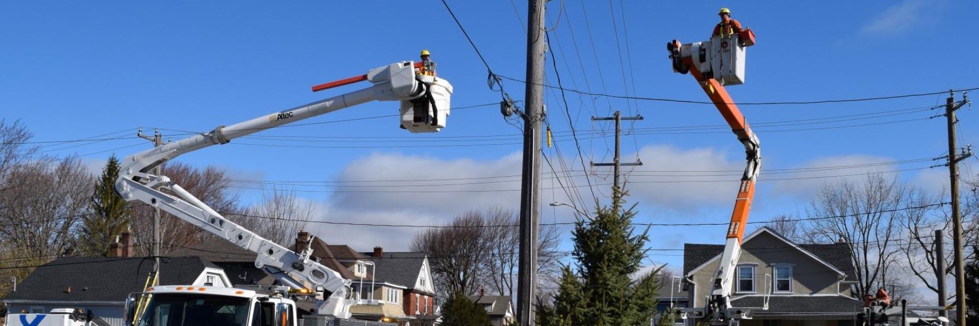 working on powerlines